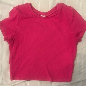 Garage Hot Pink Crop Top
